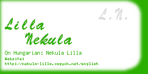 lilla nekula business card